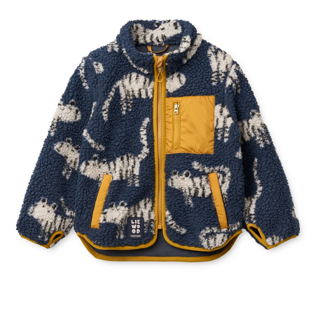 Nolan Pile Jacket - Tiger / Classic navy