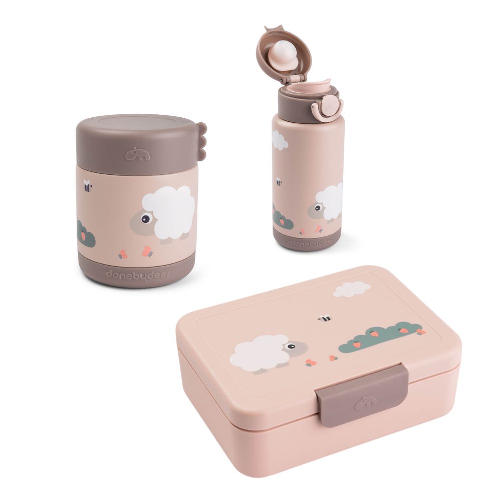 Tiny farm termo madpakke-sæt – pudderfarve